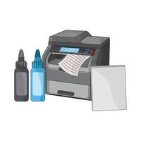 illustratie van printer vector