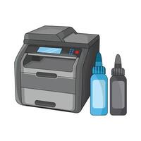 illustratie van printer vector