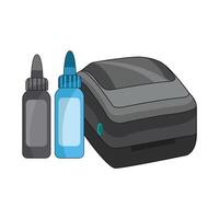 illustratie van printer vector