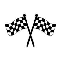 racing vlag icoon. ras illustratie teken. af hebben symbool of logo. vector