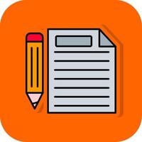 papier gevulde oranje achtergrond icoon vector