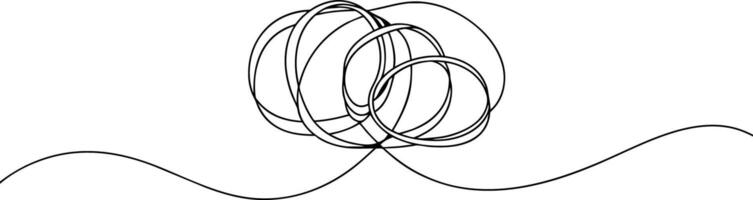 een tekening van een cirkel met een lijn van cirkels vector