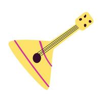 houten balalaika. traditioneel Russisch muzikaal instrument. vector