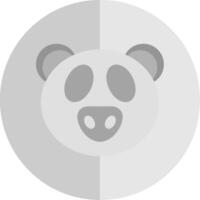 panda vlak schaal icoon vector