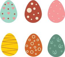 reeks van kleurrijk eieren vector