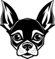 chihuahua, zwart en wit illustratie vector