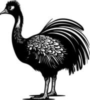 dodo, minimalistische en gemakkelijk silhouet - illustratie vector