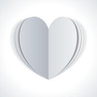 elegant valentijnsdag dag kaart ontwerp met hart motief vector