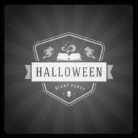 halloween illustratie Aan film einde scherm vector