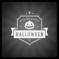 halloween illustratie Aan film einde scherm vector