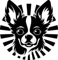 chihuahua - minimalistische en vlak logo - illustratie vector