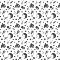 halloween patroon ontwerp voor achtergrond vector