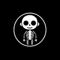skelet - minimalistische en vlak logo - illustratie vector