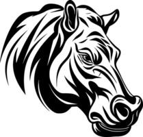 nijlpaard, zwart en wit illustratie vector