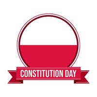 Polen grondwet dag insigne vector