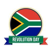 zuiden Afrika revolutie dag insigne vector