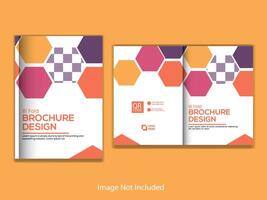 tweevoudig brochure ontwerp sjabloon, folder ontwerp vector