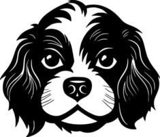 pup, zwart en wit illustratie vector