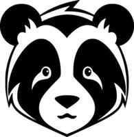 panda, minimalistische en gemakkelijk silhouet - illustratie vector