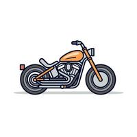 wijnoogst motorfiets vlak ontwerp vector