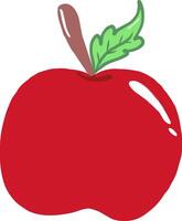 rood appel fruit geïsoleerd Aan transparant achtergrond. het dossier vector