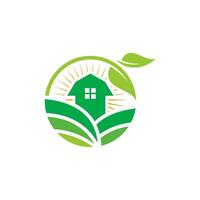 boerderij landbouw logo icoon ontwerp illustratie vector