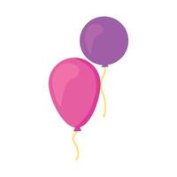 kleurrijk feestelijk ballonnen ontwerp vector