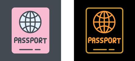 paspoort pictogram ontwerp vector