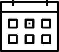 kalender icoon symbool beeld voor schema of afspraak vector