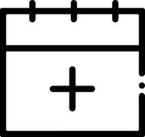 kalender icoon symbool beeld voor schema of afspraak vector