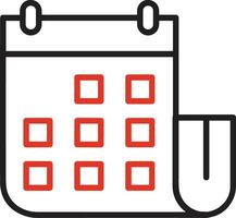 kalender icoon symbool beeld voor schema of afspraak vector