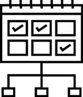 kalender icoon symbool beeld voor schema of afspraak vector