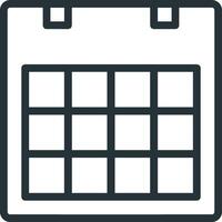 kalender icoon symbool beeld voor schema of afspraak vector