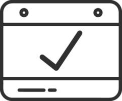 kalender icoon symbool beeld voor schema of afspraak vector