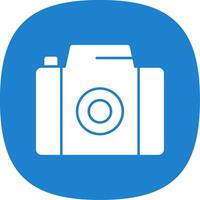 camera glyph kromme icoon vector