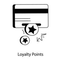 modieus loyaliteit points vector