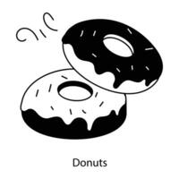 trendy donuts concepten vector