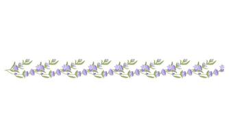 decoratief grens van lavendel bloemen voor uw ontwerp. illustratie geïsoleerd Aan wit achtergrond. vector