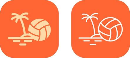 strand volleybal icoon ontwerp vector