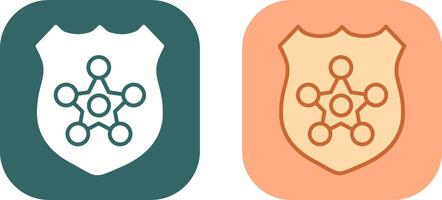 Politie insigne icoon ontwerp vector
