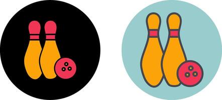 bowling icoon ontwerp vector