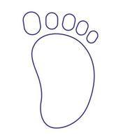 baby voetafdruk vector