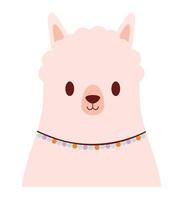 mooie baby-alpaca vector