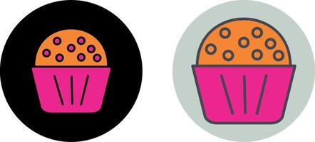 chocola muffin icoon ontwerp vector