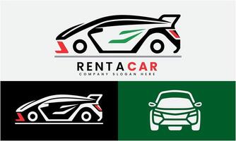 huur een auto logo ontwerp icoon sjabloon vector