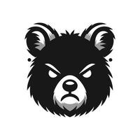 gemakkelijk silhouet van een boos quokka hoofd gezicht logo icoon symbool illustratie vector