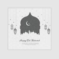 eid eid mubarak sociaal media post ontwerp, eid mubarak, eid, mubarak vector