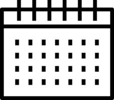 kalender icoon symbool beeld voor schema of afspraak vector