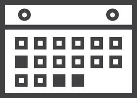 kalender icoon symbool beeld voor schema of afspraak vector