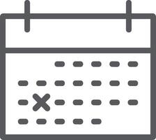 kalender icoon symbool beeld voor schema of afspraak vector